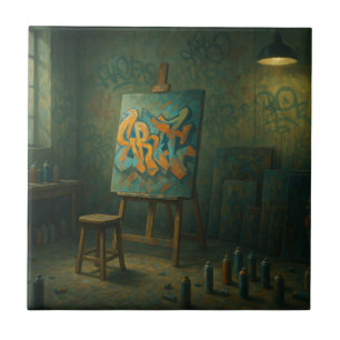 Graffiti Artit's Studio Tile