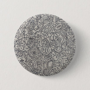 Graffiti Artwork Line Work 6 Cm Round Badge