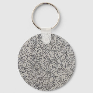 Graffiti Artwork Line Work Key Ring