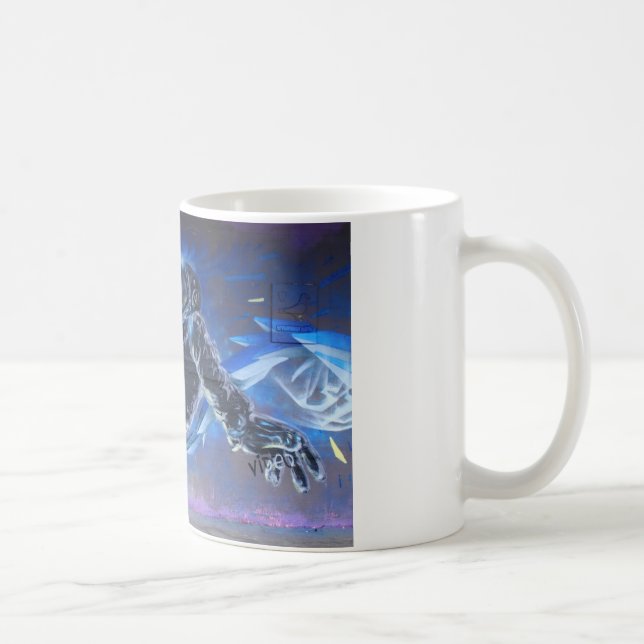 Graffiti Astronaut Coffee Mug (Right)