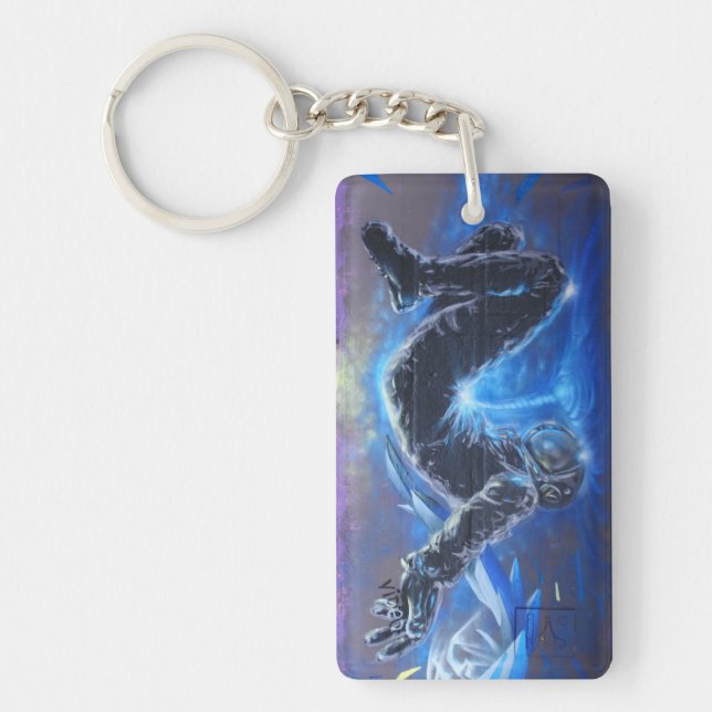 Graffiti Astronaut Key Ring (Front)