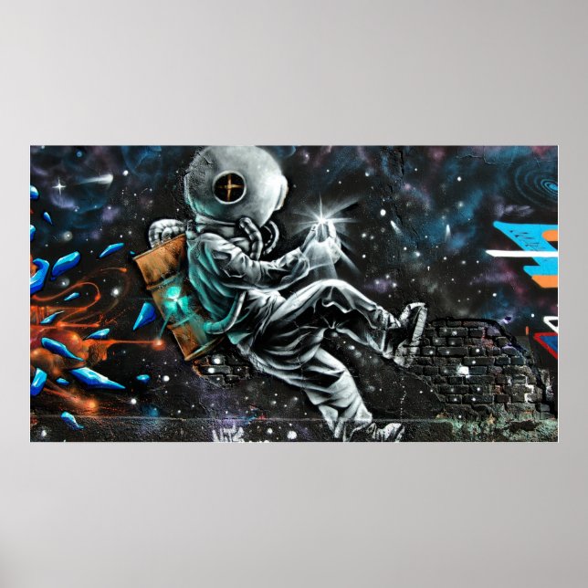 Graffiti Astronaut Poster (Front)