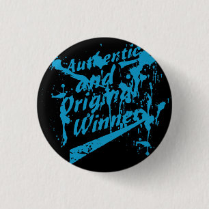 Graffiti Authentic Original Winner Grunge Splatter 3 Cm Round Badge