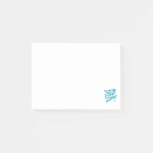 Graffiti Authentic Original Winner Grunge Splatter Post-it Notes (Front)