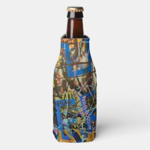 Graffiti Background Bottle Cooler