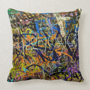 Graffiti Background Cushion
