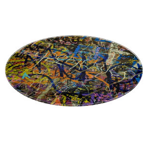 Graffiti Background Cutting Board