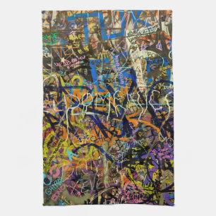 Graffiti Background Tea Towel