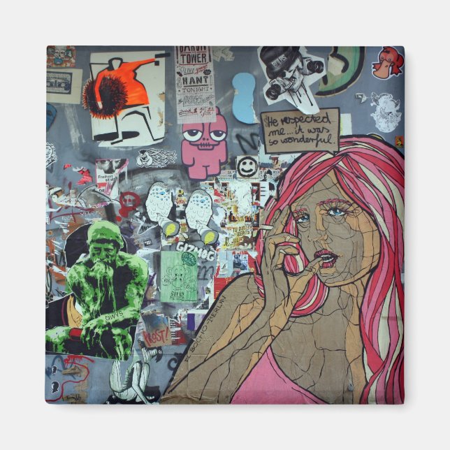 Graffiti, Berlin, Germany Magnet (Front)