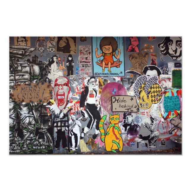 Graffiti, Berlin, Germany Photo Print (Front)
