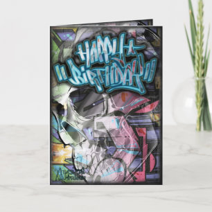 Graffiti birthday card