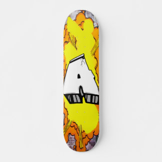 GRAFFITI BOMBING SKATEBOARD CUSTOM ABC INITIALS