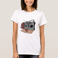 Graffiti Boom Box Break Dance Cartoon 