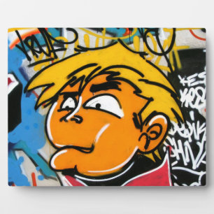 Graffiti boy plaque