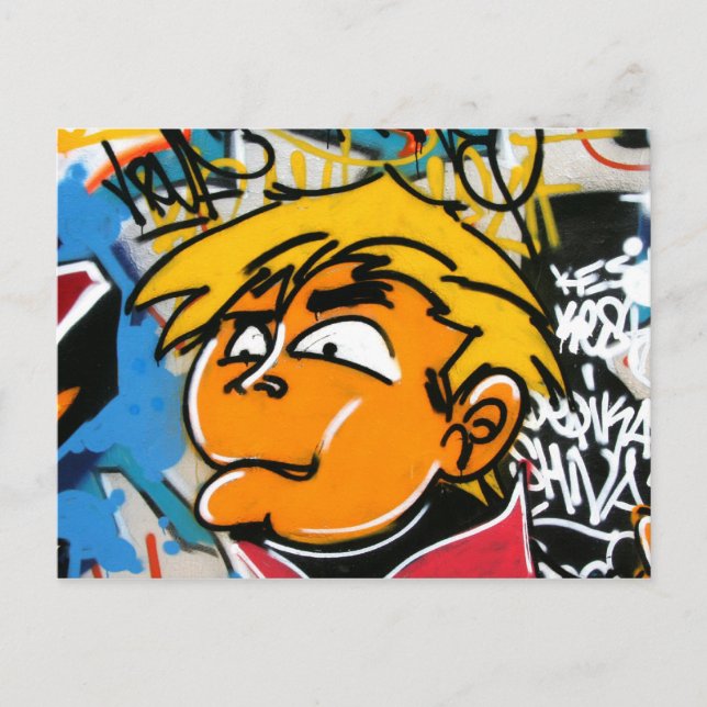 Graffiti boy postcard (Front)
