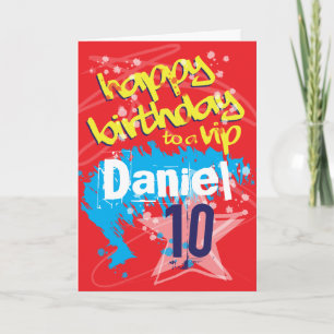 Graffiti Boy's Customised Birthday Card