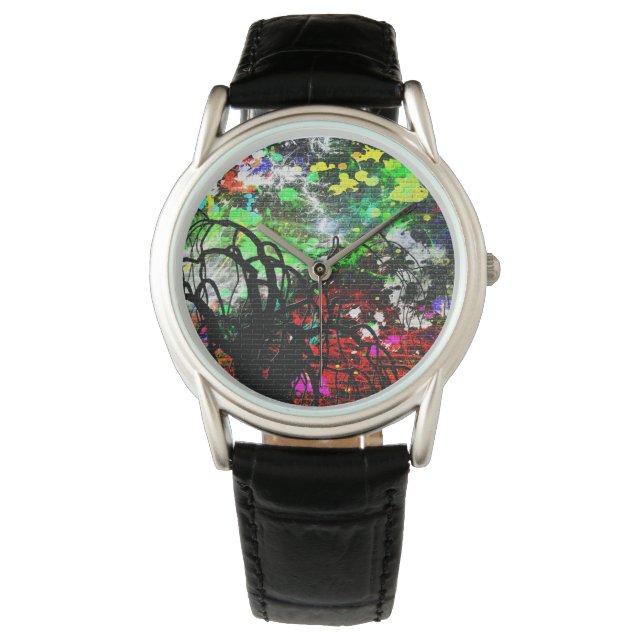 Graffiti Brick Wall Watch (Front)