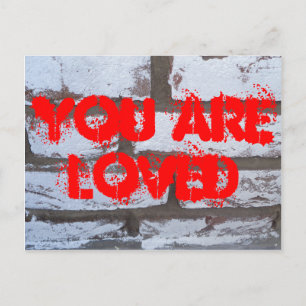 Graffiti Bricks Postcard