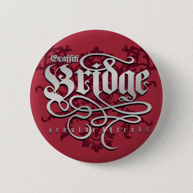 Graffiti Bridge Genuine Threads 6 Cm Round Badge (Front)