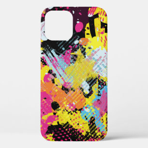 Graffiti bright psychedelic seamless pattern illus iPhone 12 case