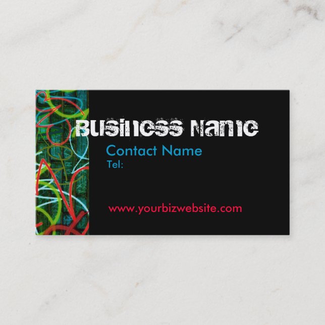 Graffiti Business Card (Front)