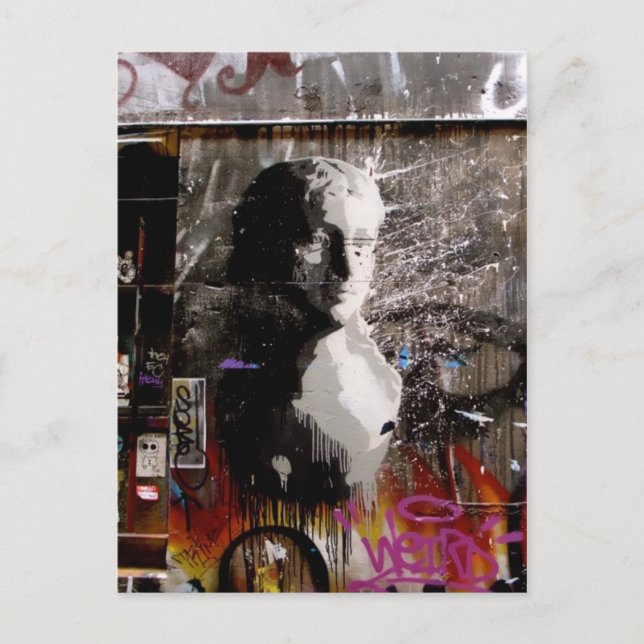 Graffiti Bust Postcard (Front)