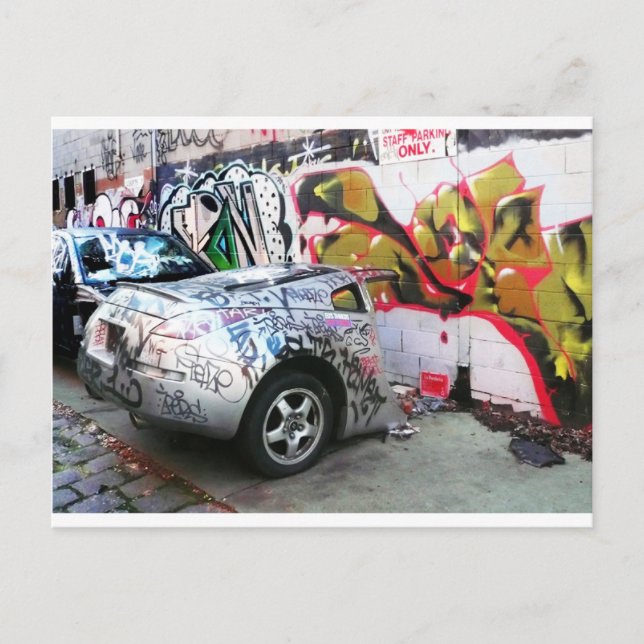 Graffiti Car Postcard (Front)