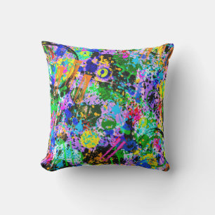 Graffiti Carnival Outdoor Cushion