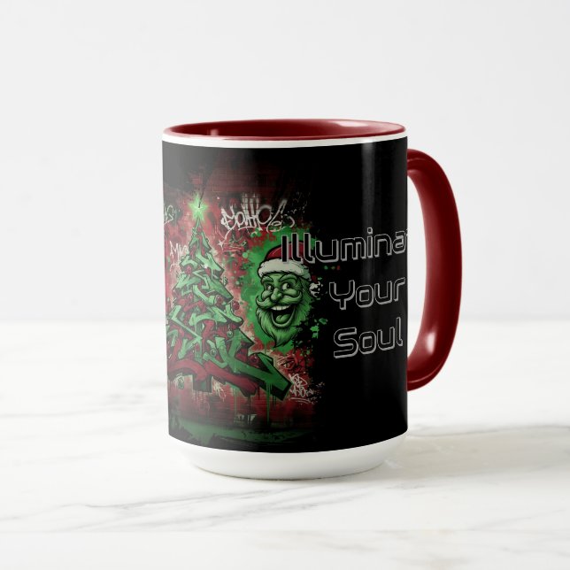 Graffiti Christmas Combo Mug 11oz/15oz (Front Right)