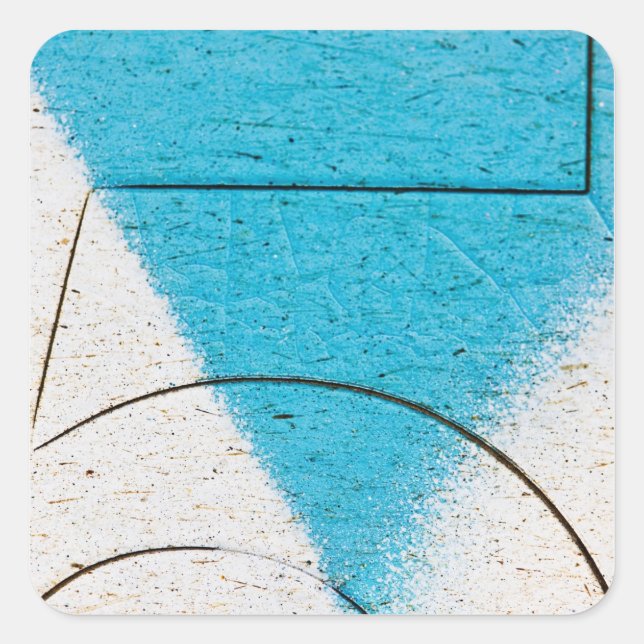 Graffiti close-ups square sticker (Front)