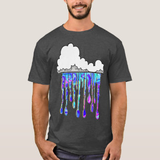Graffiti Cloud Purple Art by LowEndGraphics T-Shirt