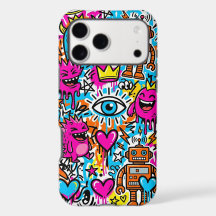 Graffiti Collage Pattern Phone Case iPhone 17 Pro 