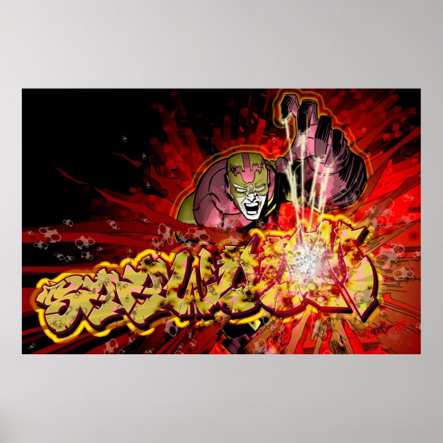 Graffiti, Comic, Superhero Poster (Front)