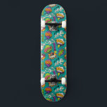 Graffiti comic with bright elements Skateboard<br><div class="desc">Make this Graffiti Skateboard Custom Captions your own by adding your text.  Ideal for any Occasion such a birthday or Graduation gift too!</div>