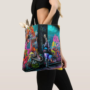 Graffiti Coming to Live Tote Bag