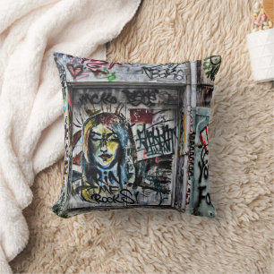 Graffiti Cool Modern Urban Street Art Cushion