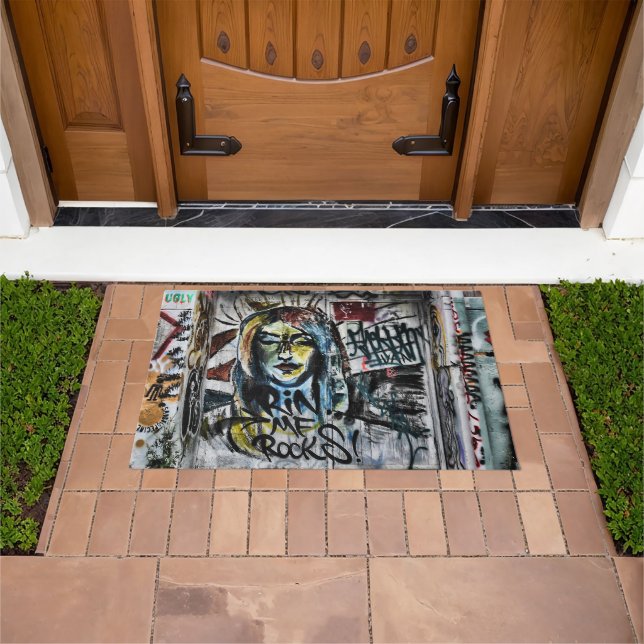 Graffiti Cool Modern Urban Street Art Doormat (Outdoor)
