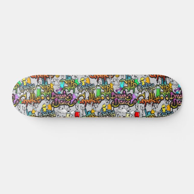 Graffiti Dance  Hip Hop Pattern  Urban  Skateboard (Horz)