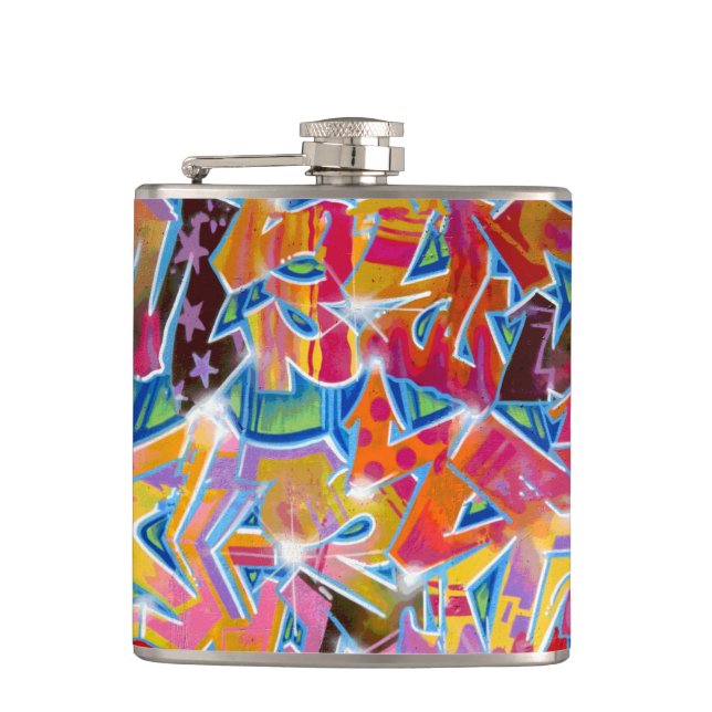 Graffiti Design Flask (Front)