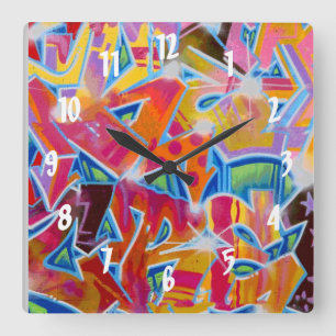 Graffiti Design Wall Clock