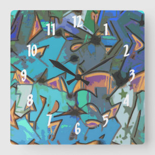 Graffiti Design Wall Clock