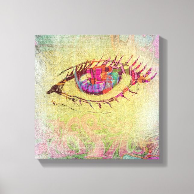 Graffiti Eye Canvas Print (Front)