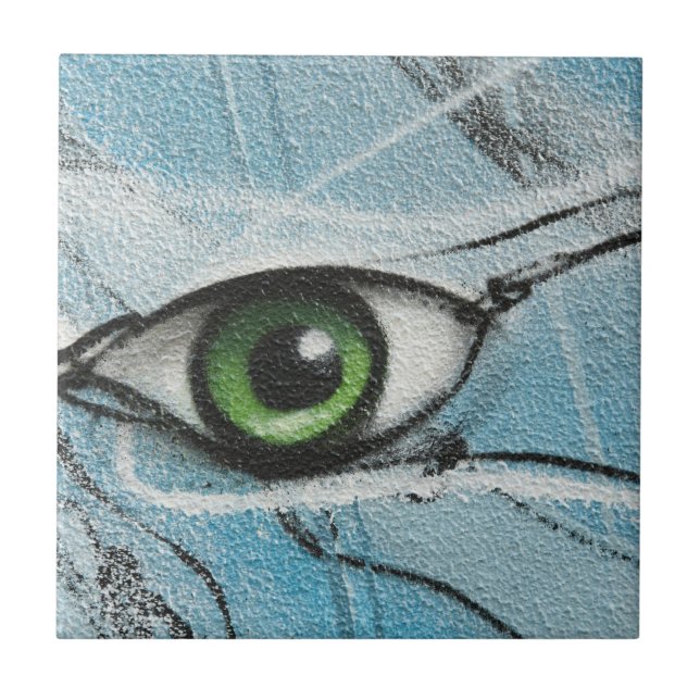 Graffiti Eye Ceramic Tile (Front)