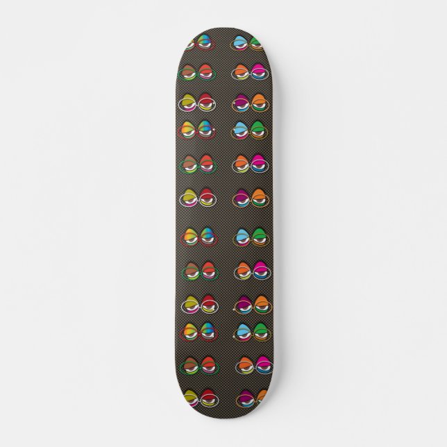 Graffiti Eyes Repeat Skateboard (Front)