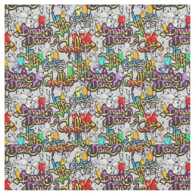 Graffiti  fabric (Close Up)