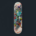 Graffiti Floral Deck for Skateboard<br><div class="desc">Make this Graffiti Floral Deck for Skateboard your own by adding your text. To access advanced editing tools, please go to "Personalise this template" and click on "Details", scroll down and press the "click to customise further" link. Ideal for any Occasion such as birthday or Graduation, for outdoor skateboarders who...</div>
