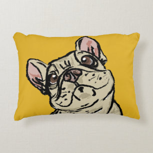 Graffiti French bulldog Decorative Cushion