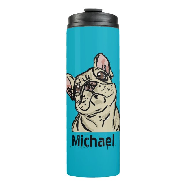 Graffiti French bulldog Thermal Tumbler (Front)