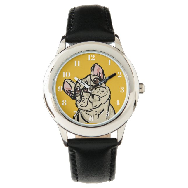 Graffiti French bulldog Watch (Front)