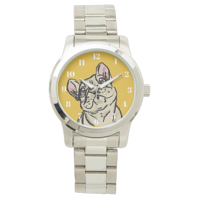 Graffiti French bulldog Watch (Front)